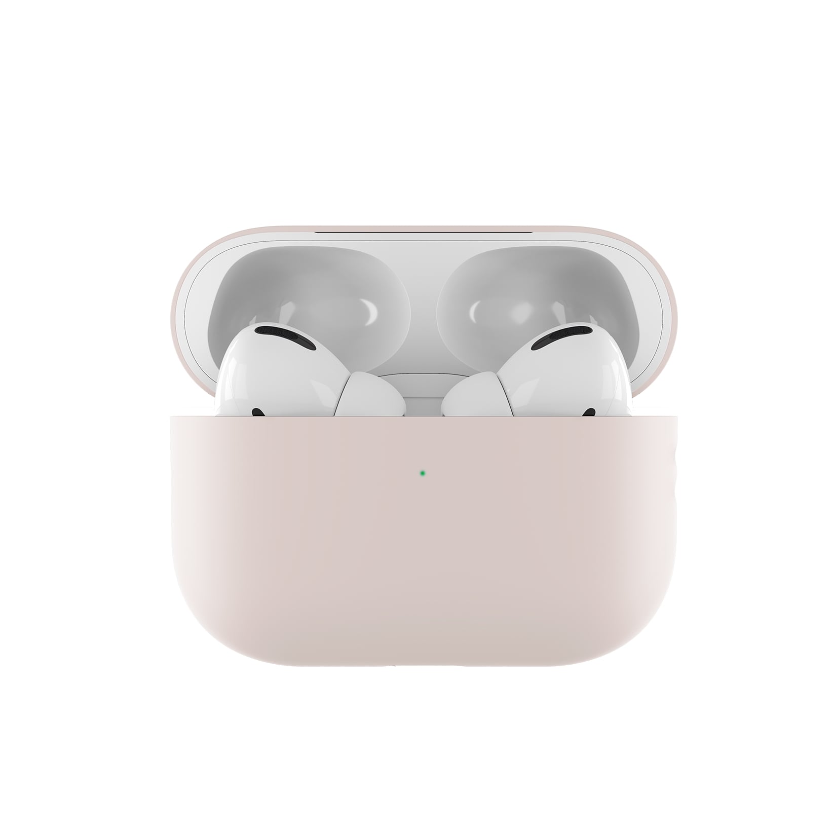 На фото изображено Ультратонкий силиконовый чехол uBear Touch Case AirPods Pro 2 / Pro, розовый