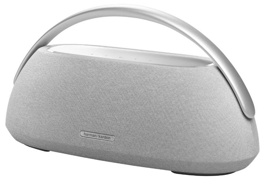 На фото изображено Колонка портативная Harman Kardon Go + Play Mini 3, серый