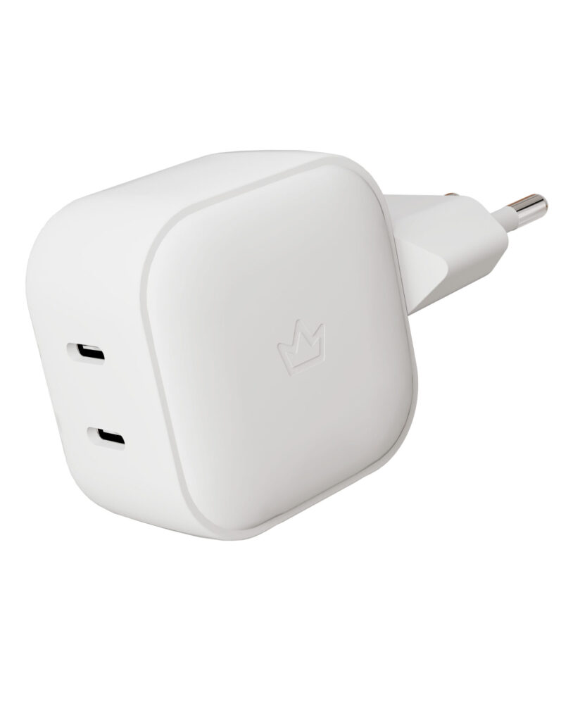 Фото Адаптер питания VLP G-Charge 45W 2xUSB-C белый На фото изображено Адаптер питания VLP G-Charge 45W 2xUSB-C белый