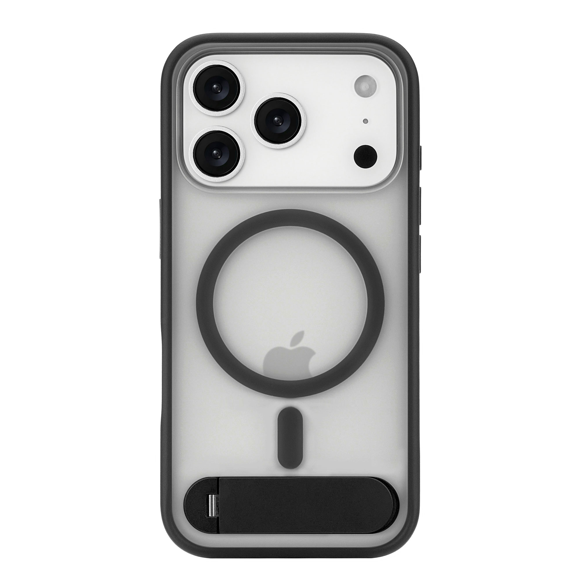 На фото изображено Чехол защитный uBear Stand 360° Mag Case для iPhone 17 Pro, черный