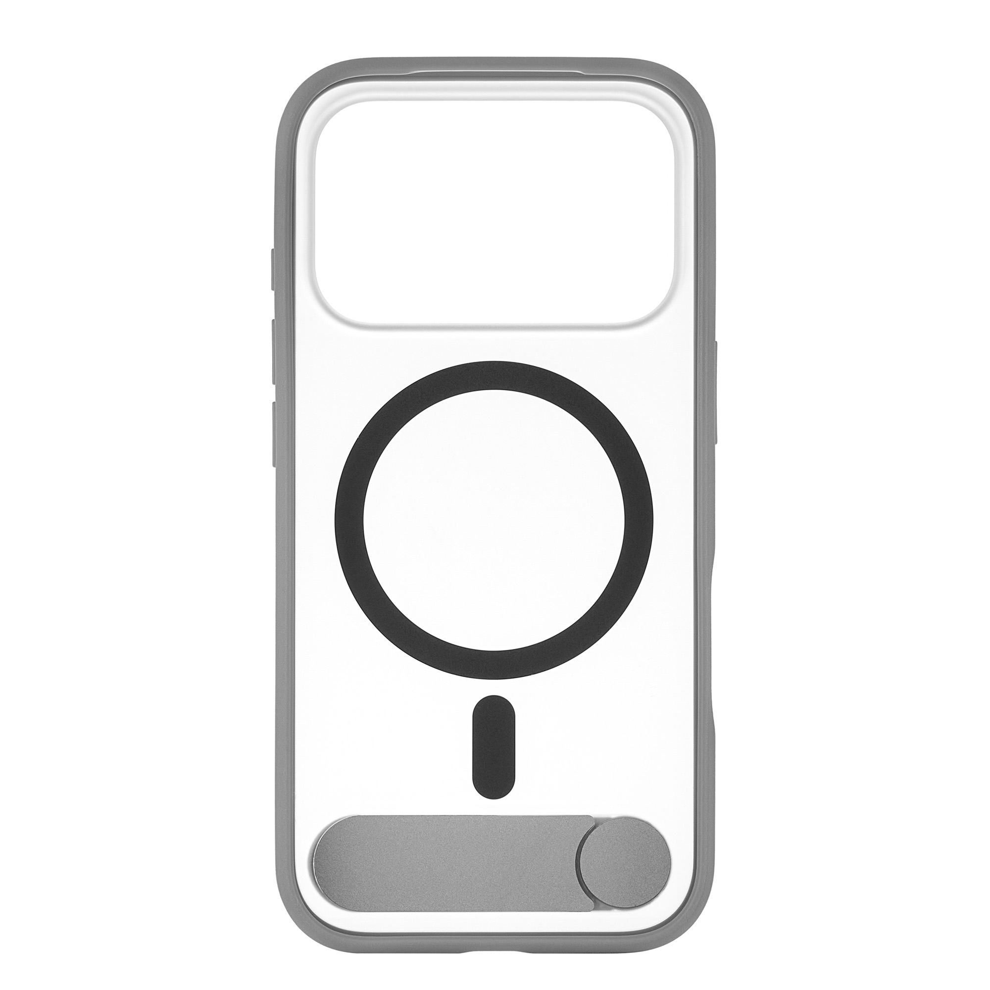 На фото изображено Чехол защитный uBear Stand 360° Mag Case для iPhone 17 Pro, серый