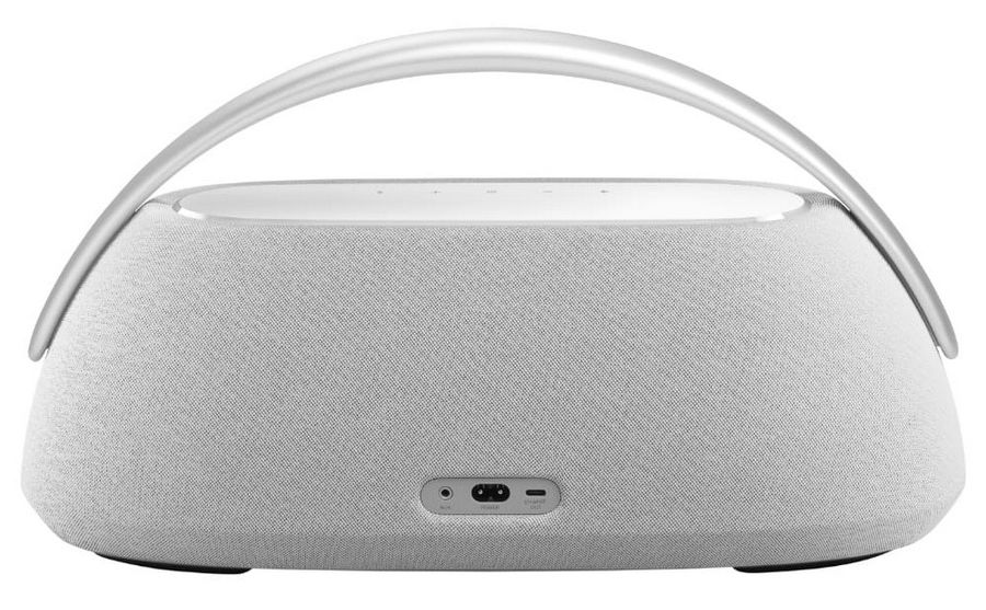 На фото изображено Колонка портативная Harman Kardon Go + Play Mini 3, серый