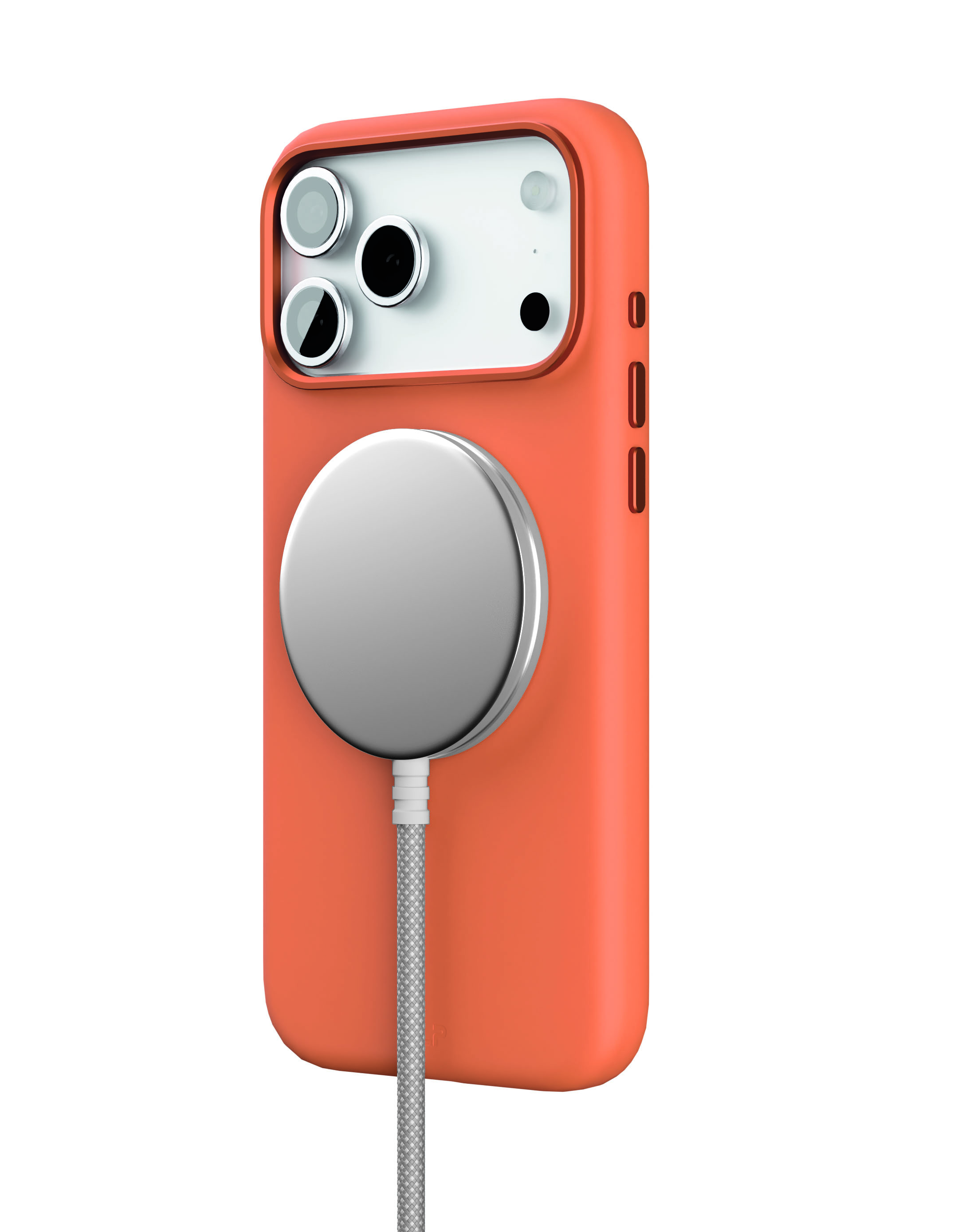 Фото Чехол защитный VLP Aster Pro Case с MagSafe для iPhone 17 Pro Max, оранжевый На фото изображено Чехол защитный VLP Aster Pro Case с MagSafe для iPhone 17 Pro Max, оранжевый