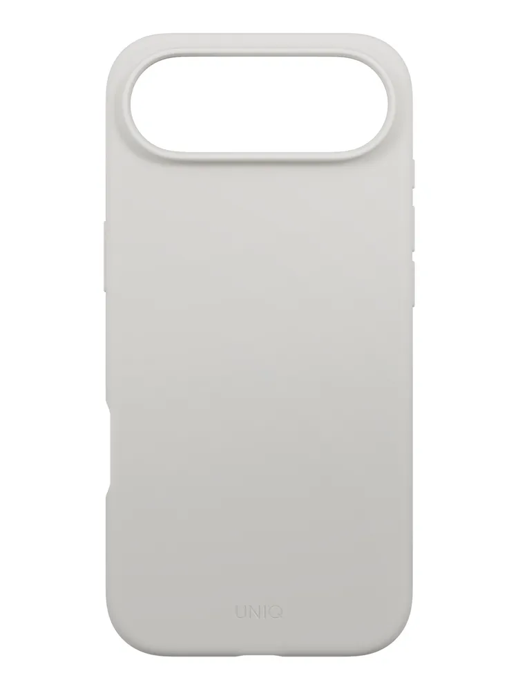 Фото Чехол Uniq Lino MagSafe для iPhone Air, серый На фото изображено Чехол Uniq Lino MagSafe для iPhone Air, серый