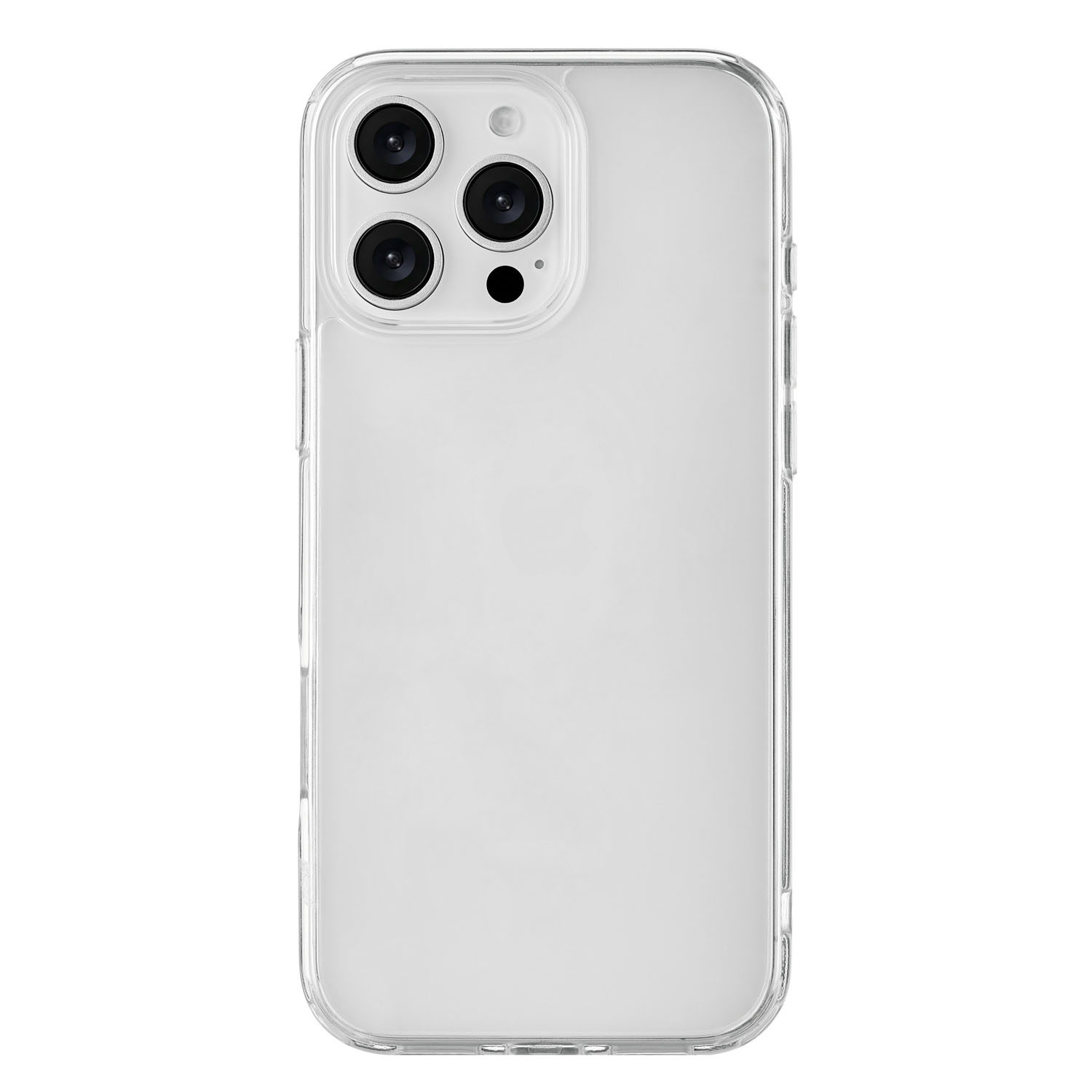 На фото изображено Чехол защитный uBear Real Case для iPhone 16 Pro Max, усиленный, прозрачный