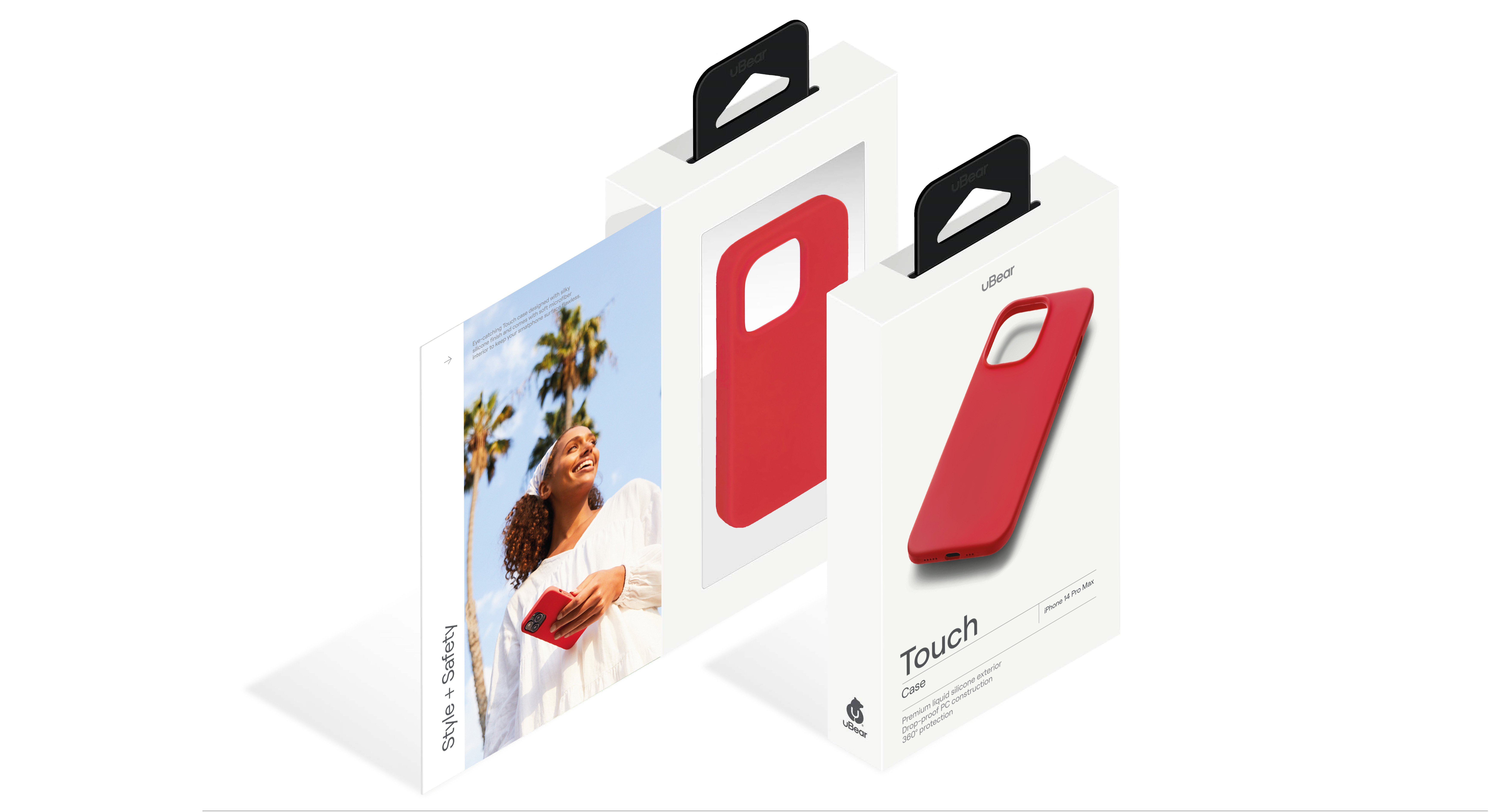Чехол защитный uBear Touch Case для  iPhone 14 Pro Max, красный