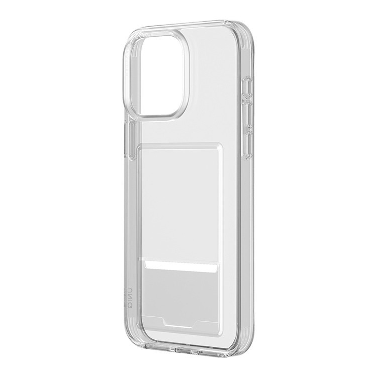 Фирменный чехол UNIQ Air Fender ID (Cardslot) для iPhone 15 Pro, прозрачный