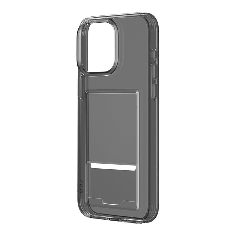 Фирменный чехол UNIQ Air Fender ID (Cardslot) для iPhone 15 Pro, тёмный