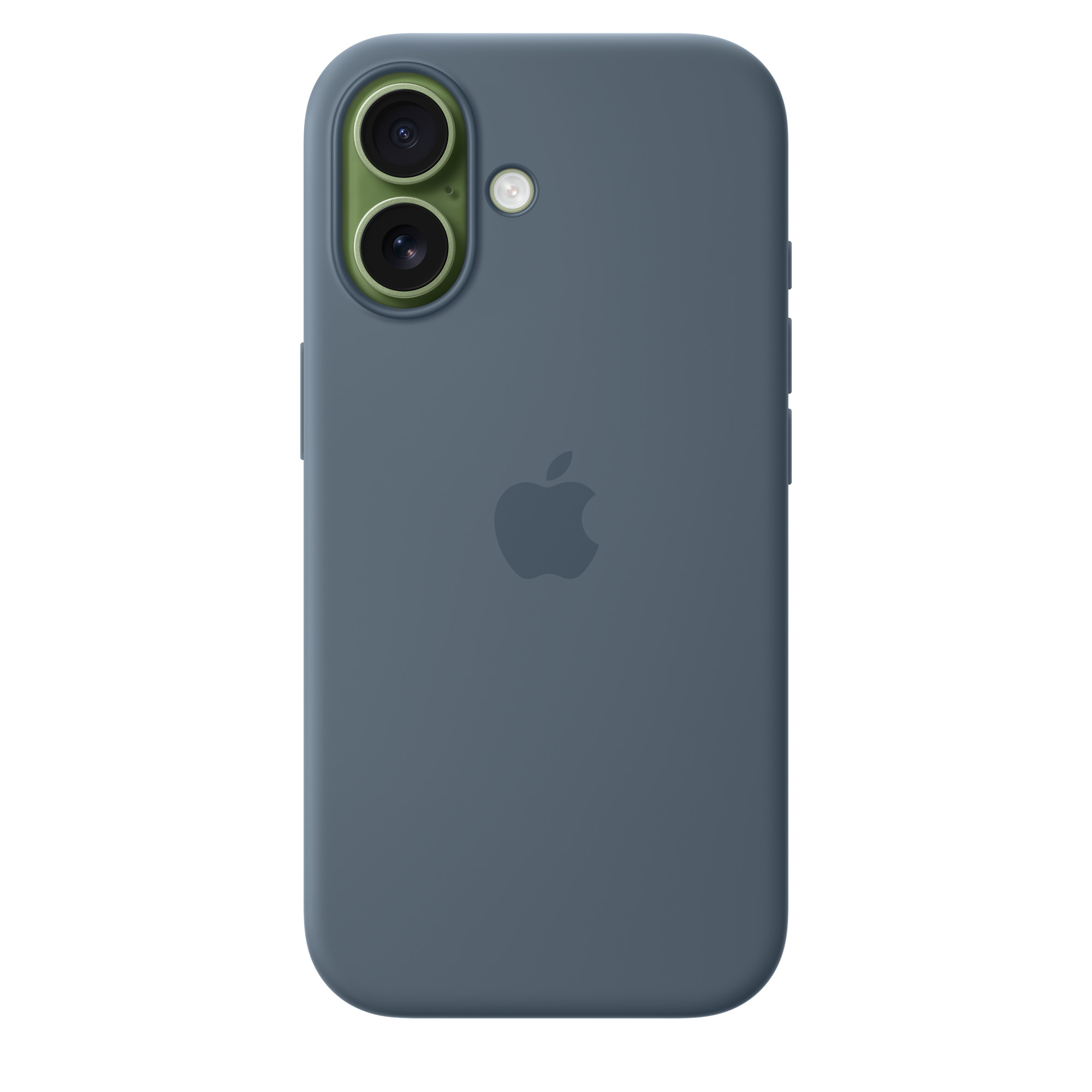 На фото изображено Чехол защитный Apple Silicone Case with MagSafe для iPhone 17, синий