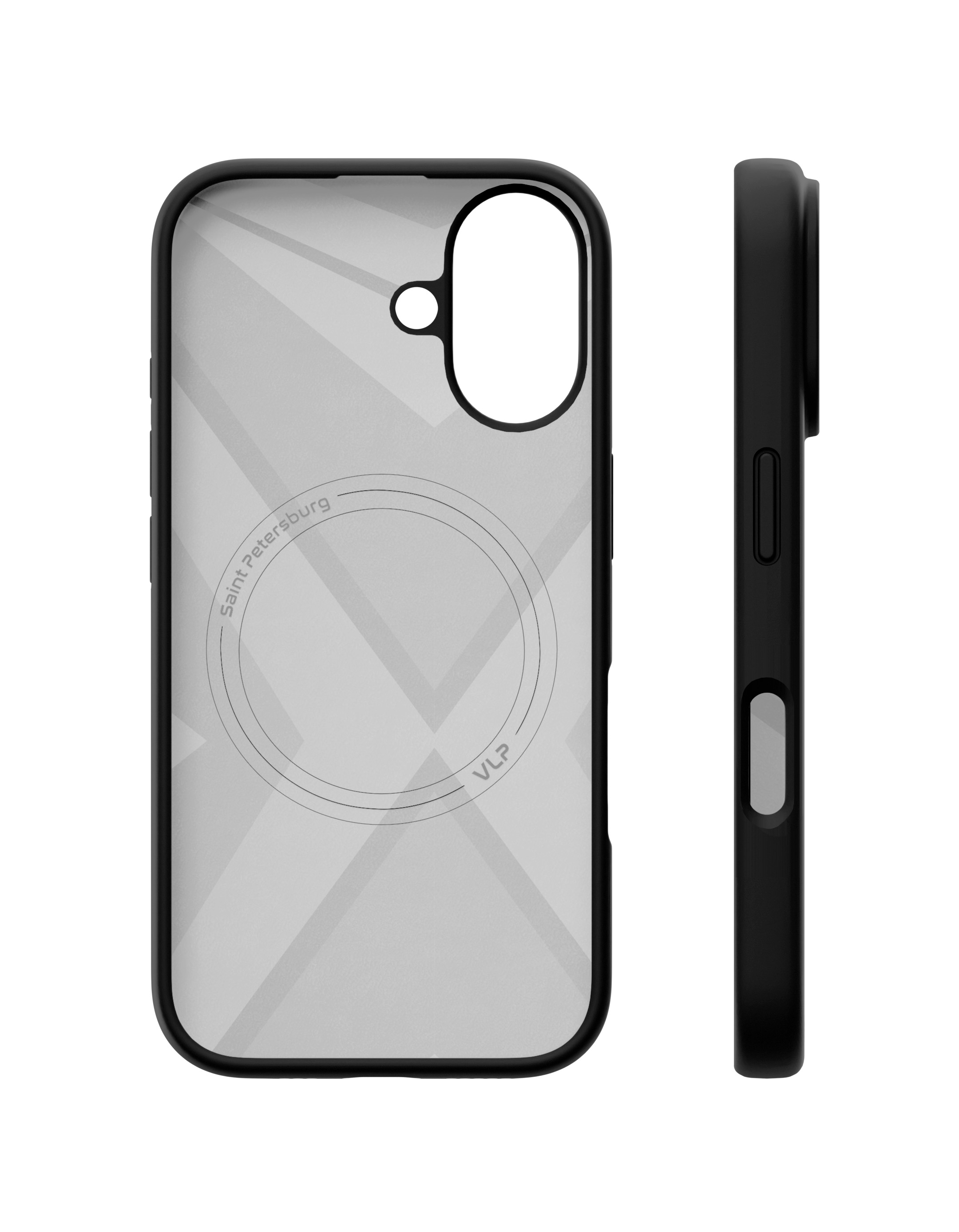 Чехол защитный VLP Aster Case с MagSafe для iPhone 16, черный
