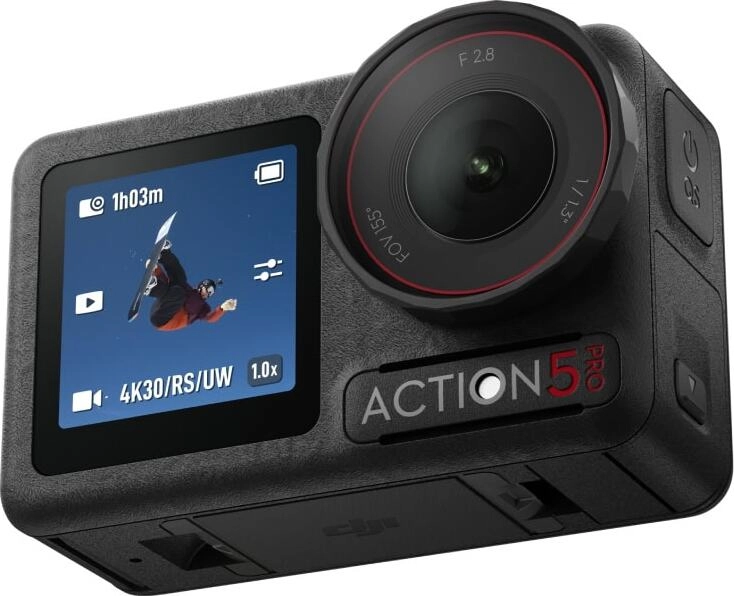 На фото изображено Экшн-камера DJI Osmo Action 5 Pro Adventure Combo