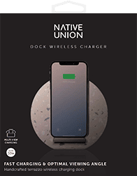 Беспроводное зарядное устройство Native Union Dock Wireless Terrazzo, с подставкой, розовый