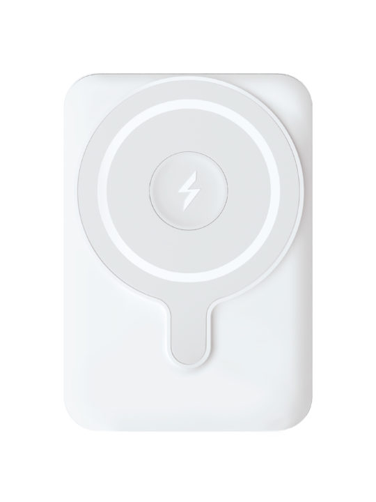 Аккумулятор внешний VLP Dual Magsafe PowerBank 5000 mAh, USB-C, белый