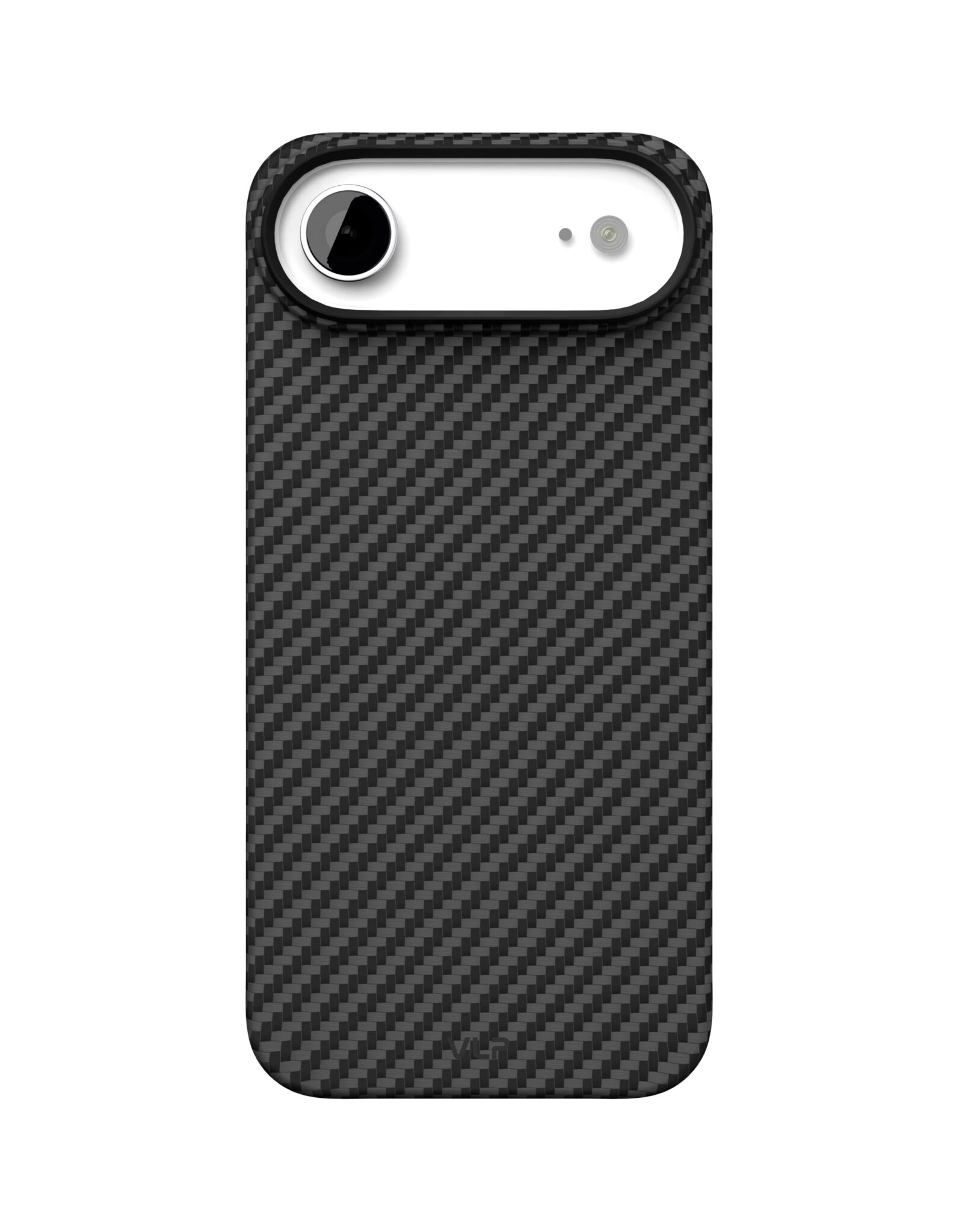 На фото изображено Чехол защитный VLP Kevlar Case с MagSafe для iPhone Air, черный