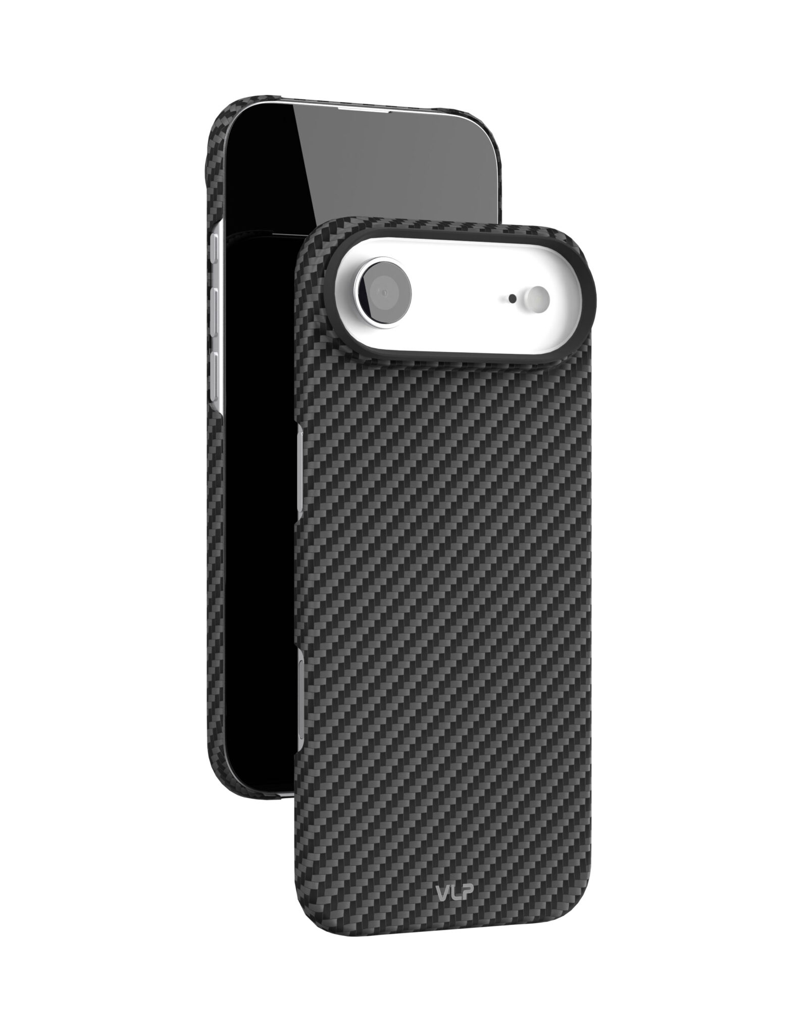 На фото изображено Чехол защитный VLP Kevlar Case с MagSafe для iPhone Air, черный