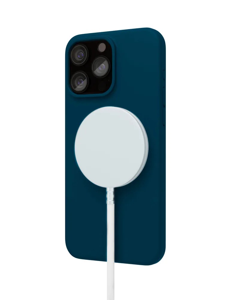 Чехол защитный VLP Aster Case с MagSafe для iPhone 15 Pro, темно-синий