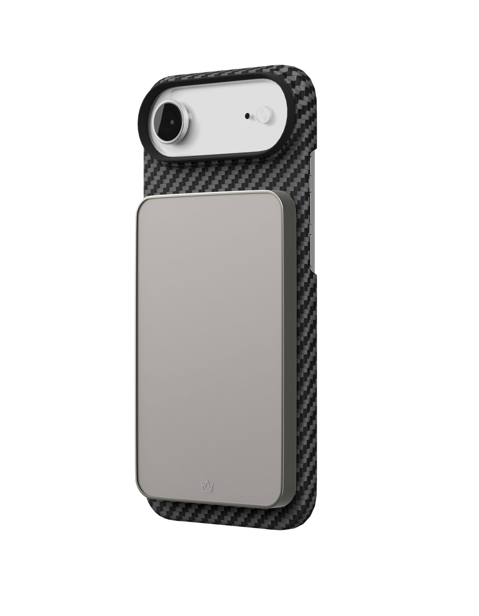 На фото изображено Чехол защитный VLP Kevlar Case с MagSafe для iPhone Air, черный