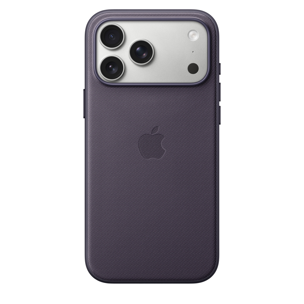 На фото изображено Чехол защитный Apple TechWoven Case with MagSafe для iPhone 17 Pro Max, фиолетовый