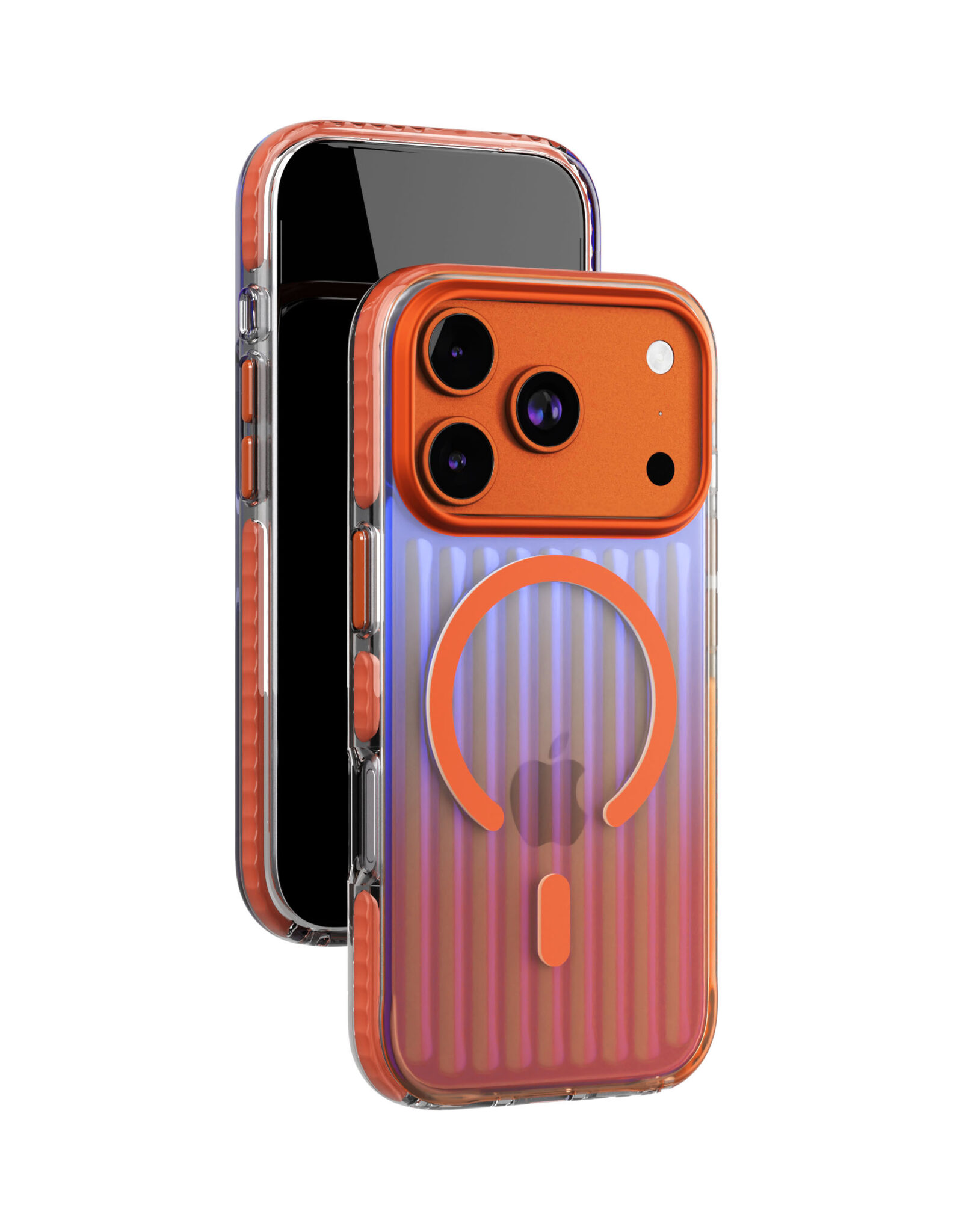 Фото Чехол защитный VLP Pulse Case с MagSafe для iPhone 17 Pro, оранжевый На фото изображено Чехол защитный VLP Pulse Case с MagSafe для iPhone 17 Pro, оранжевый