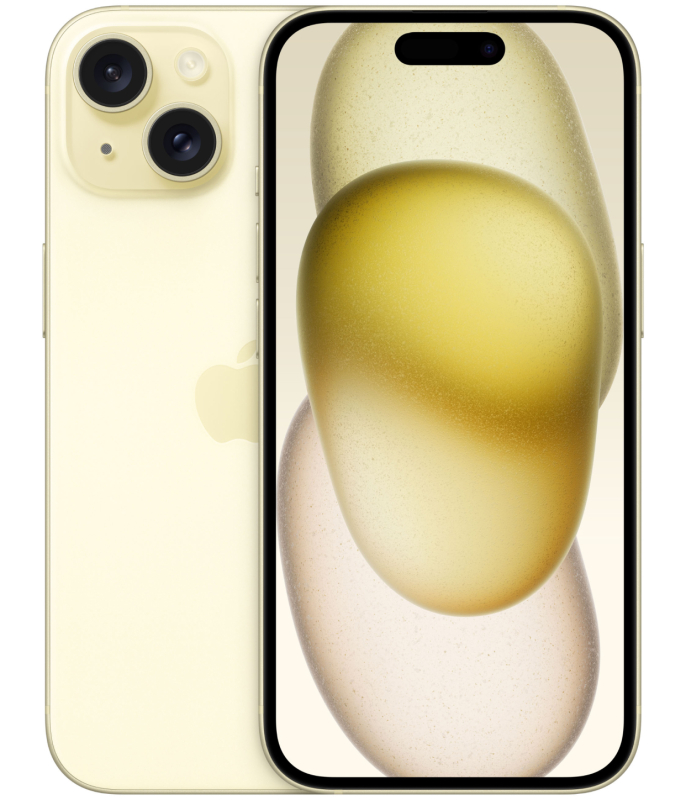 Apple iPhone 15, 128 ГБ, Желтый Apple iPhone 15, 128 ГБ, Желтый