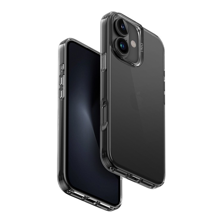 Чехол Uniq для iPhone 16 Air Fender Smoke, серый