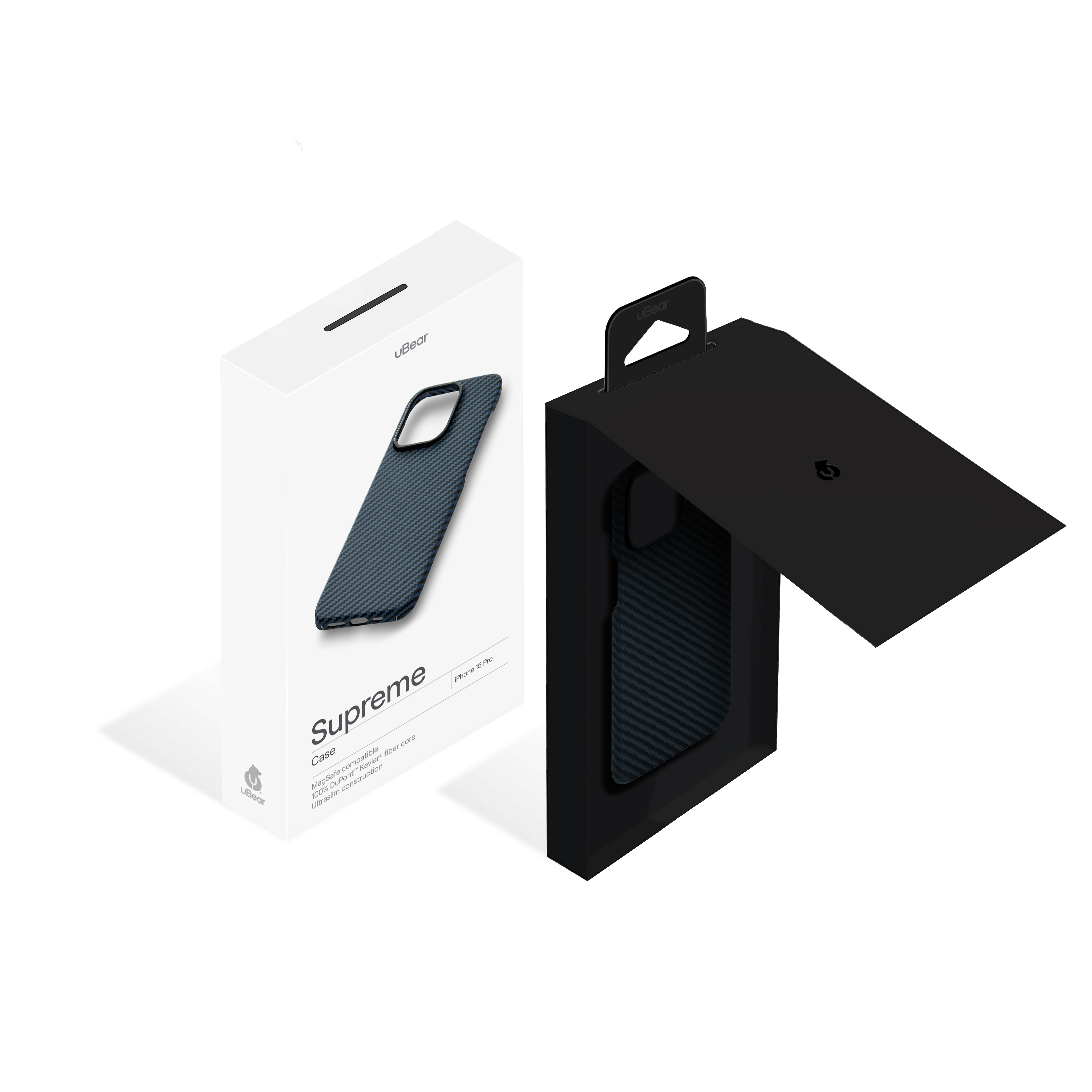 Чехол защитный uBear Supreme Case для iPhone 15 Pro, MagSafe совместимый, синий