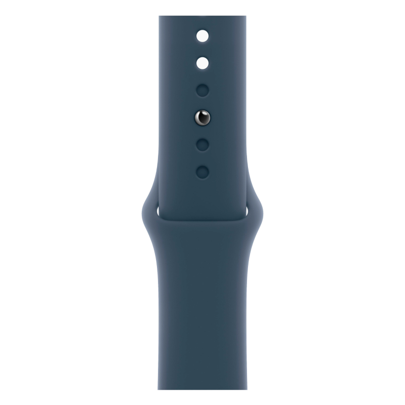 Apple Watch Series 9, 41 мм, корпус из алюминия цвета «Серебристый», спортивный ремешок, размер M/L