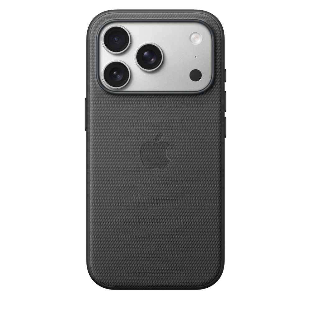 На фото изображено Чехол защитный Apple TechWoven Case with MagSafe для iPhone 17 Pro, чёрный