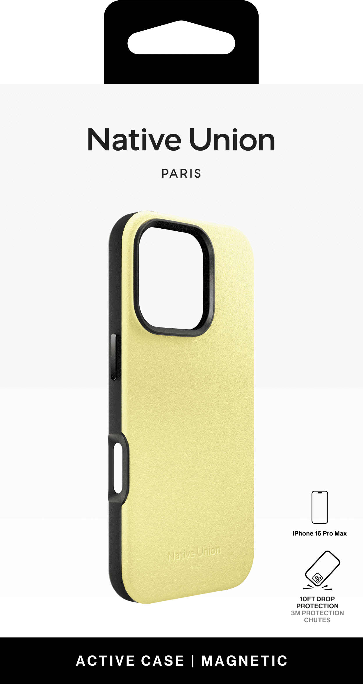 Чехол Native Union Active Case MagSafe для iPhone 16 Pro Max, лимон