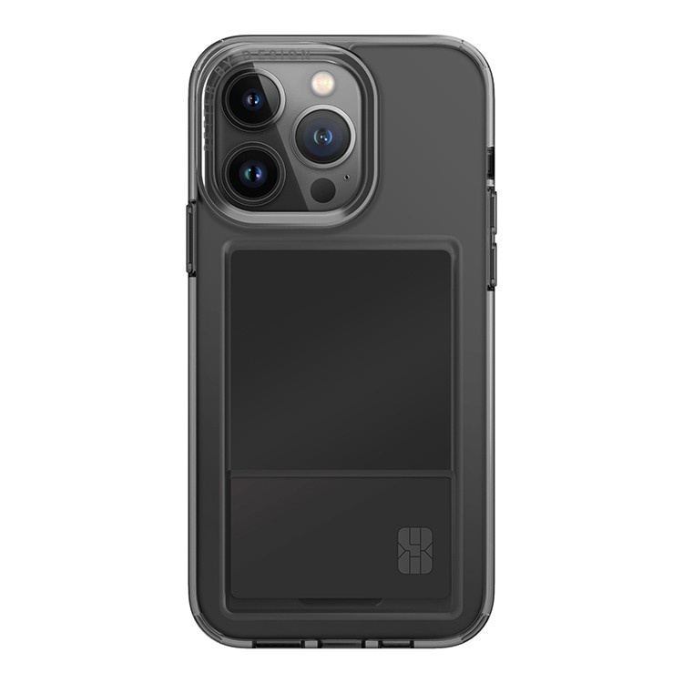 Фирменный чехол UNIQ Air Fender ID (Cardslot) для iPhone 15 Pro, тёмный