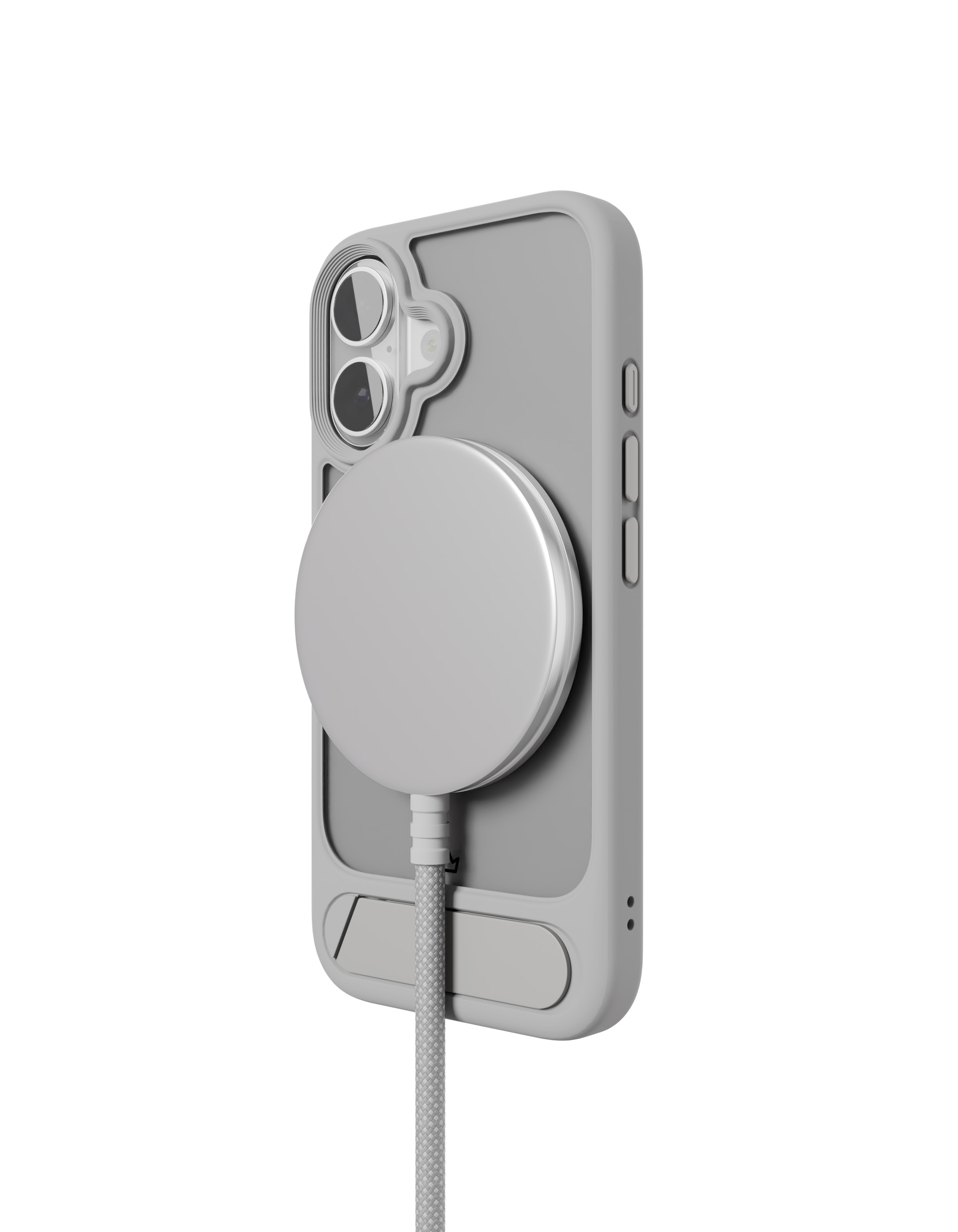 Чехол защитный VLP Reels Case с MagSafe для iPhone 16 Plus, серый