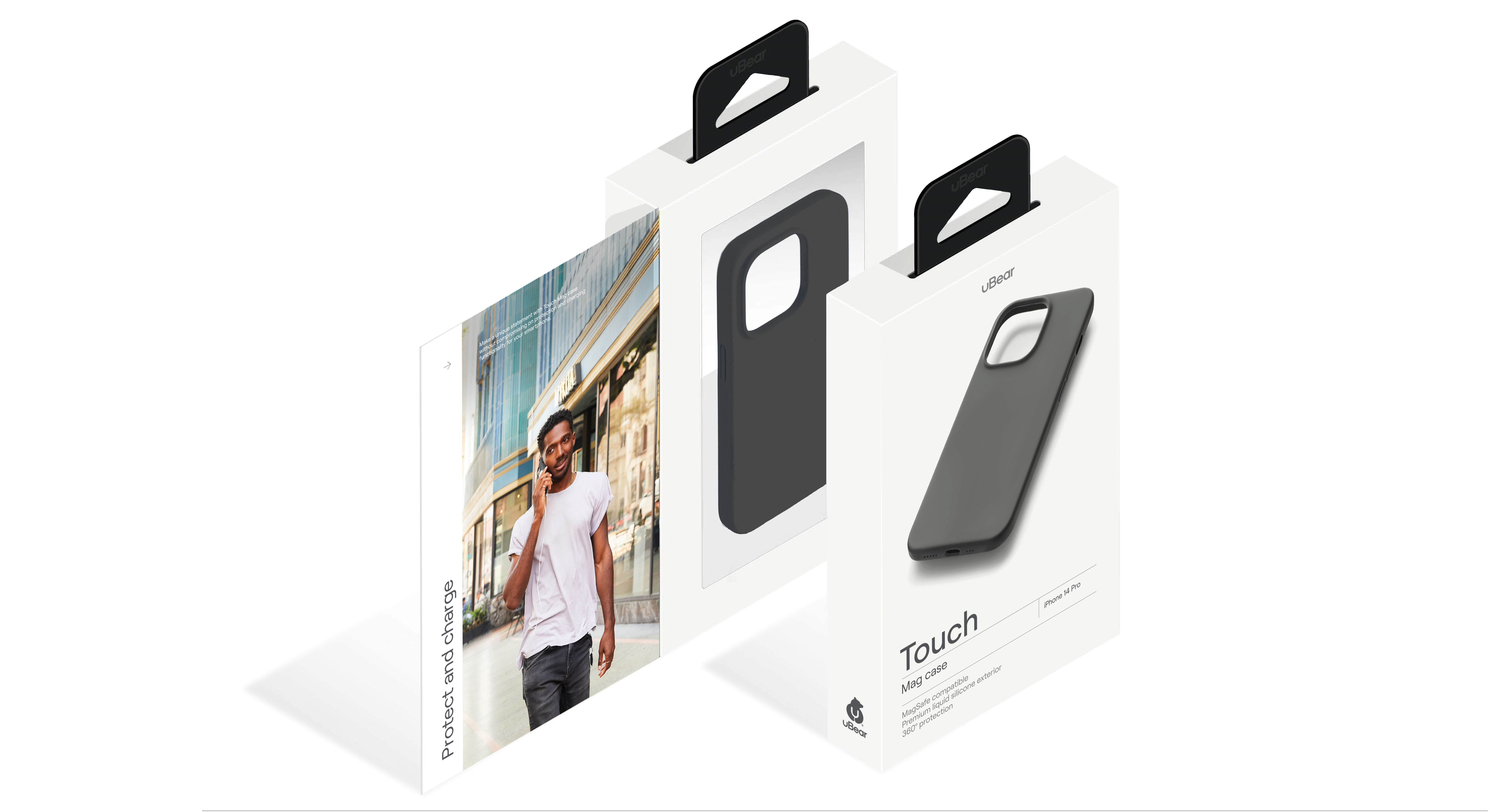 Чехол защитный uBear Touch Mag Case для iPhone 14 Pro, чёрный