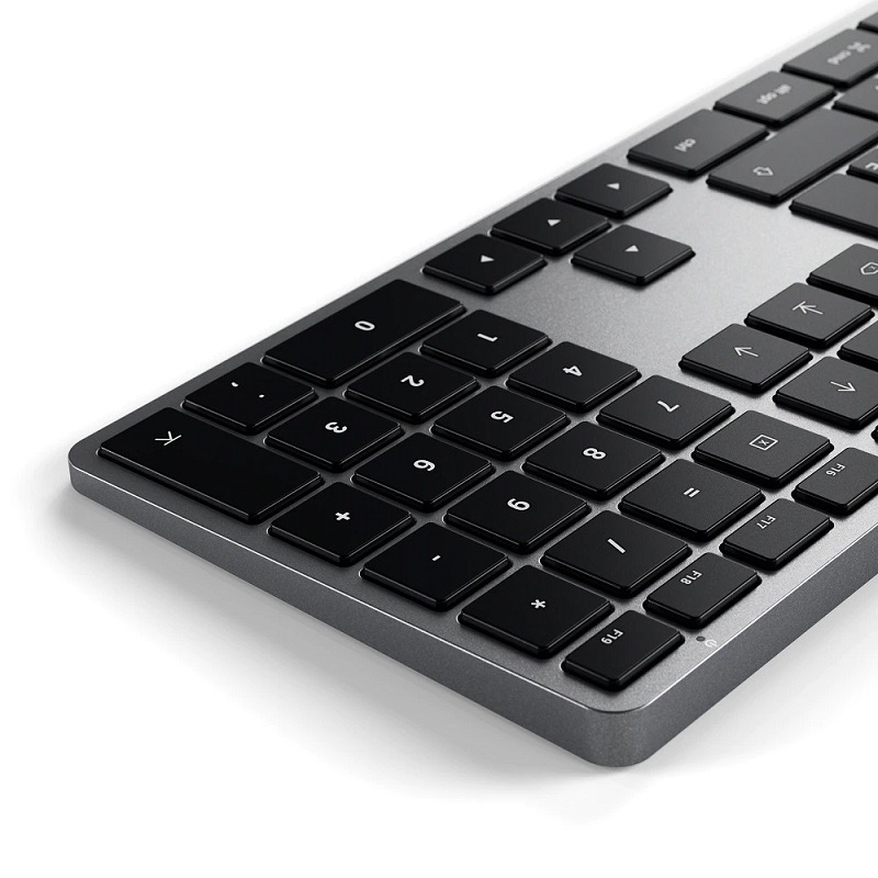 Клавиатура Satechi Slim W3 USB-C Wired Keyboard-RU, серый космос