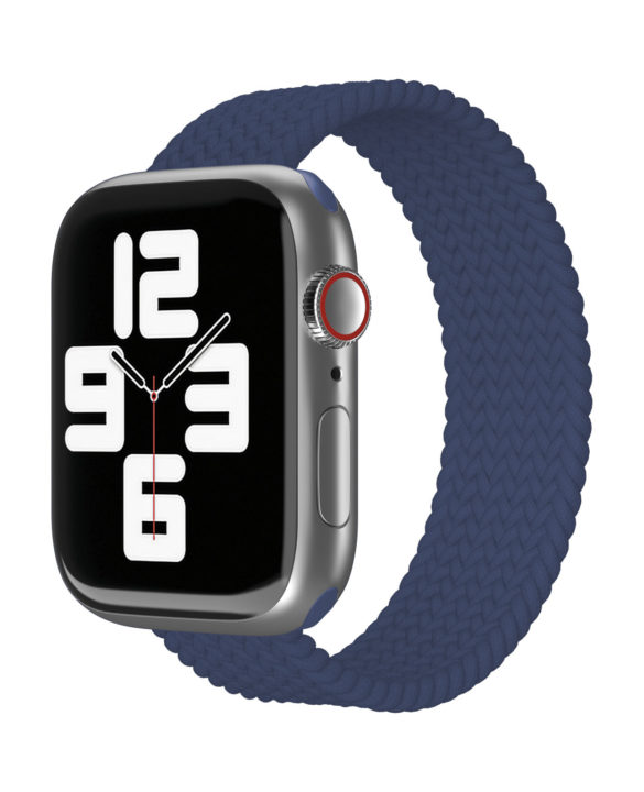 Ремешок нейлоновый плетёный VLP для Apple Watch 38/40/41, S/M, тёмно-синий Ремешок нейлоновый плетёный VLP для Apple Watch 38/40/41, S/M, тёмно-синий