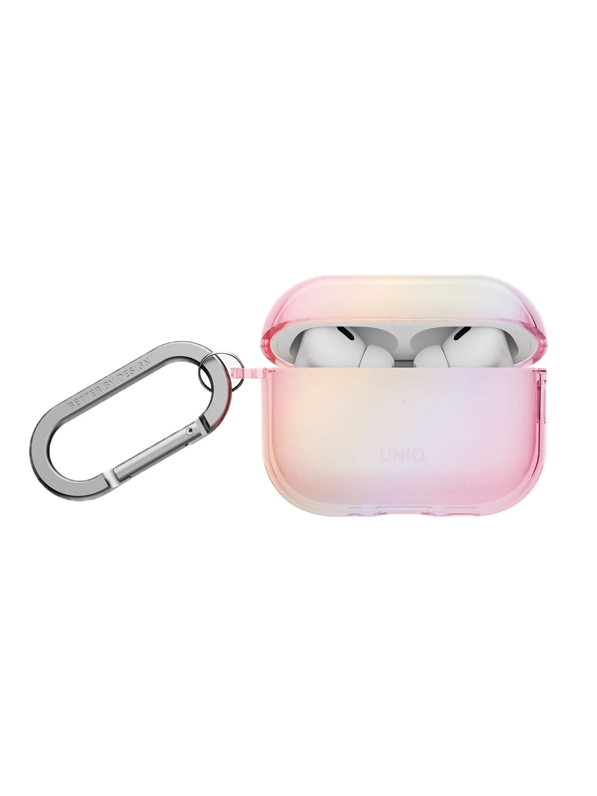 Фото Чехол Uniq Iridescia для AirPods Pro 3, Pink Prism На фото изображено Чехол Uniq Iridescia для AirPods Pro 3, Pink Prism