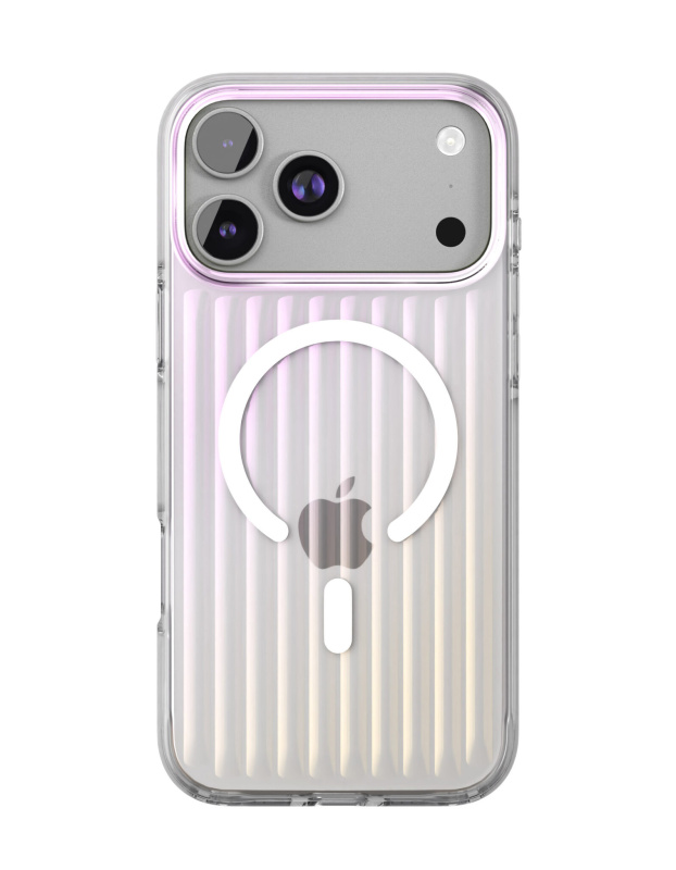 Фото Чехол защитный VLP Pulse Case с MagSafe для iPhone 17 Pro Max, перламутровый Фото Чехол защитный VLP Pulse Case с MagSafe для iPhone 17 Pro Max, перламутровый