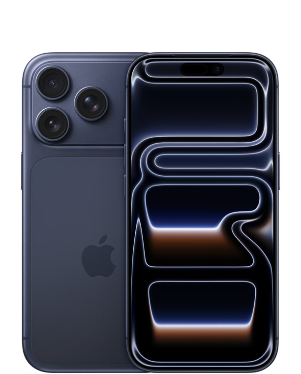 На фото изображено Apple iPhone 17 Pro, 1 ТБ, Тёмно-синий