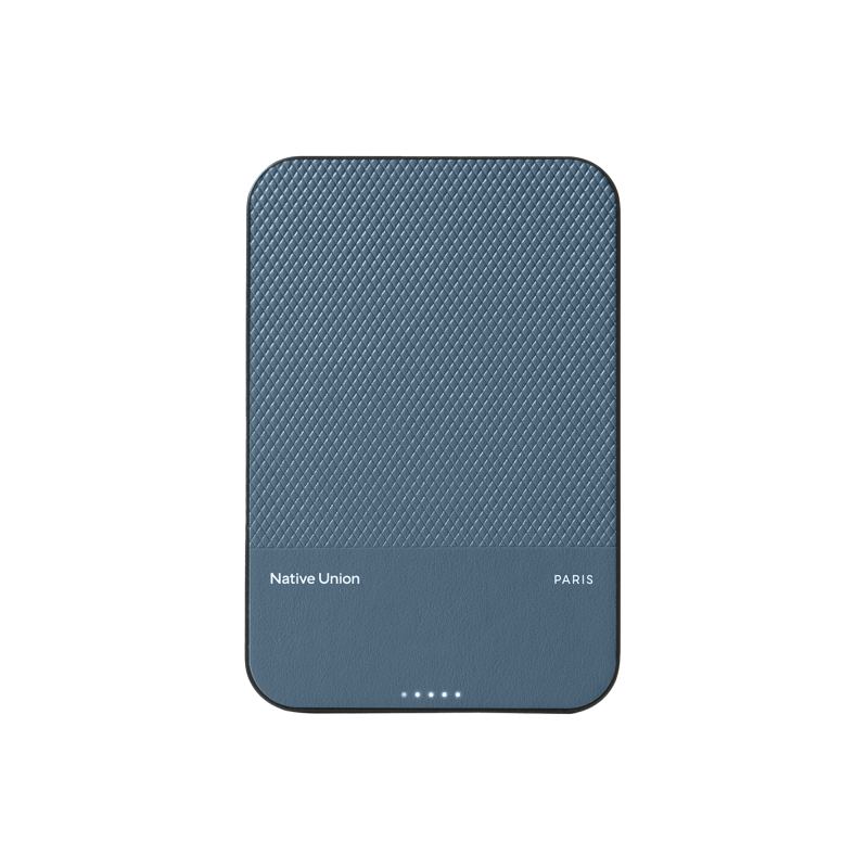 Внешний аккумулятор MagSafe Native Union (Re)Classic Power Bank 5000mAh, синий Внешний аккумулятор MagSafe Native Union (Re)Classic Power Bank 5000mAh, синий