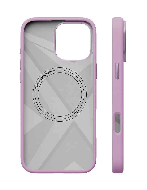 Чехол защитный VLP Aster Pro Case с MagSafe для iPhone 16 Pro, лавандовый Чехол защитный VLP Aster Pro Case с MagSafe для iPhone 16 Pro, лавандовый